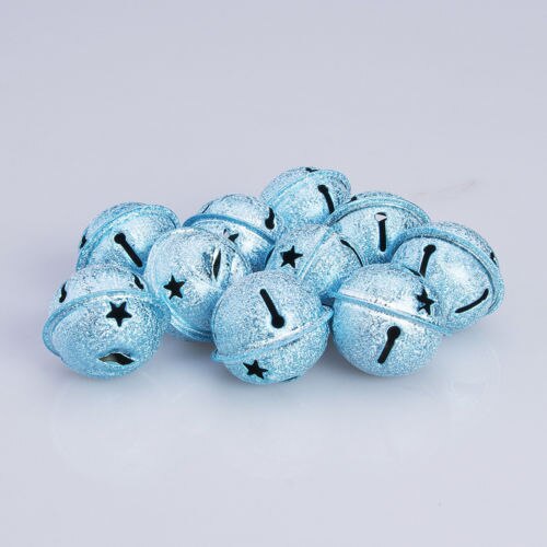 Juego de 10 cascabeles brillantes, colgante de Navidad, suministros festivos para , decoración, carillón de viento, adornos de Navidad