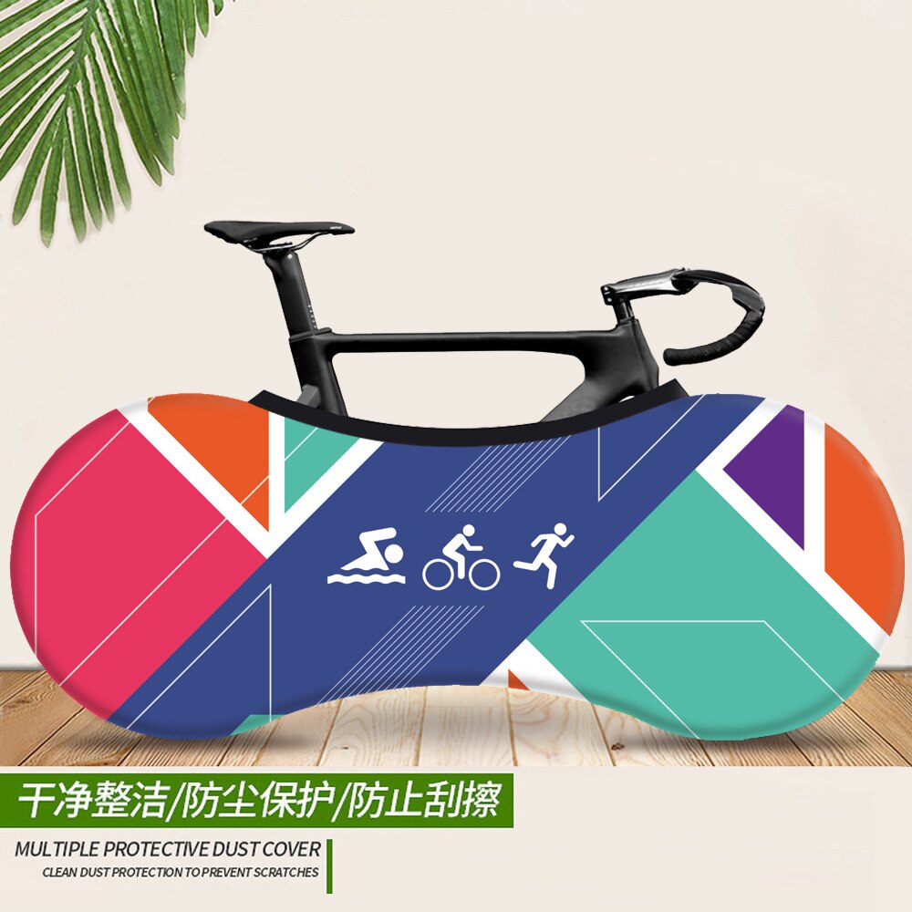 Cubierta de Interior para bicicleta de montaña, tela elástica de , 26-28 pulgadas, cubierta antipolvo, protección de neumáticos, almacenamiento de accesorios para bicicleta: 7