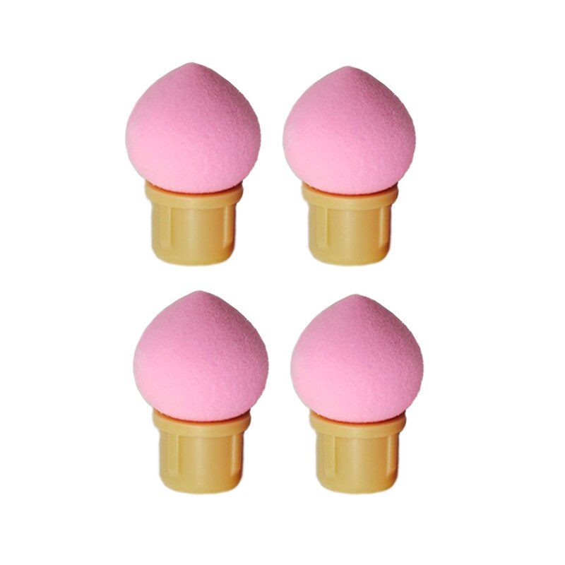 1 Set Double-headed Gradient Brushes Dust Brush Acrylic Rhinestone Sponge Nail Art Brush For Ombre Gradient Nails Manicure Tool: B 4pc Pointed head