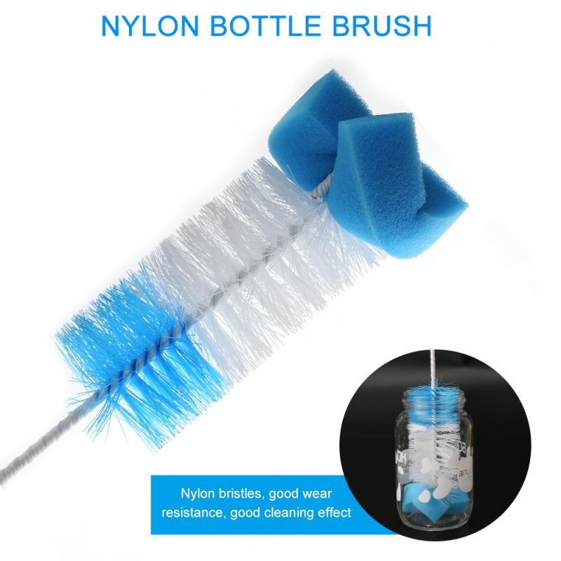 7Pcs Stro Borstel Roestvrij Staal Wassen Drinken Pijp Stro Borstels Brush Cleaner Voor Wijnglas Fles Koffie Thee Mok