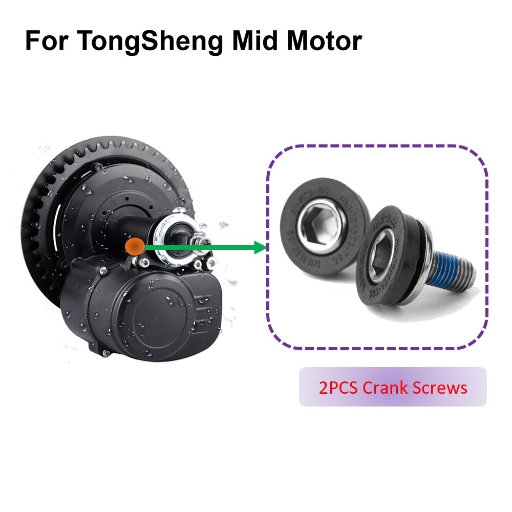 Tongsheng tsdz 2 mid drive motor elektrisk cykel ebike konverteringssats fast skruv vev skruv delar tillbehör: Default Title