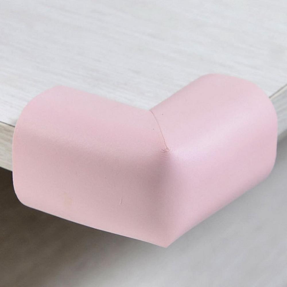 4PCS/Set Baby Safety Corner Protection Silicone Protector Furniture Corners Angle Edge Protection Child Safety Corner Protector: light pink