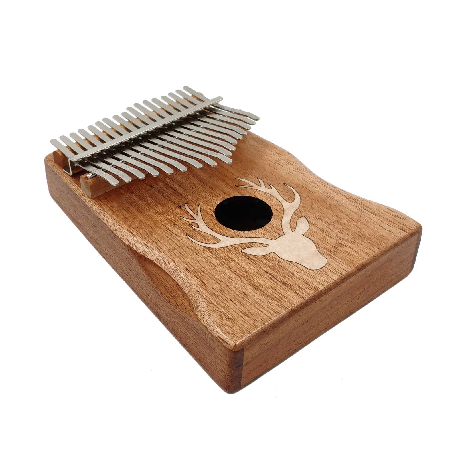 2 Styles Beginner Instrument Animal Pattern Thumb Piano Mahogany Body Musical Instrument 17 Keys Kalimba Keyboard Musical piano