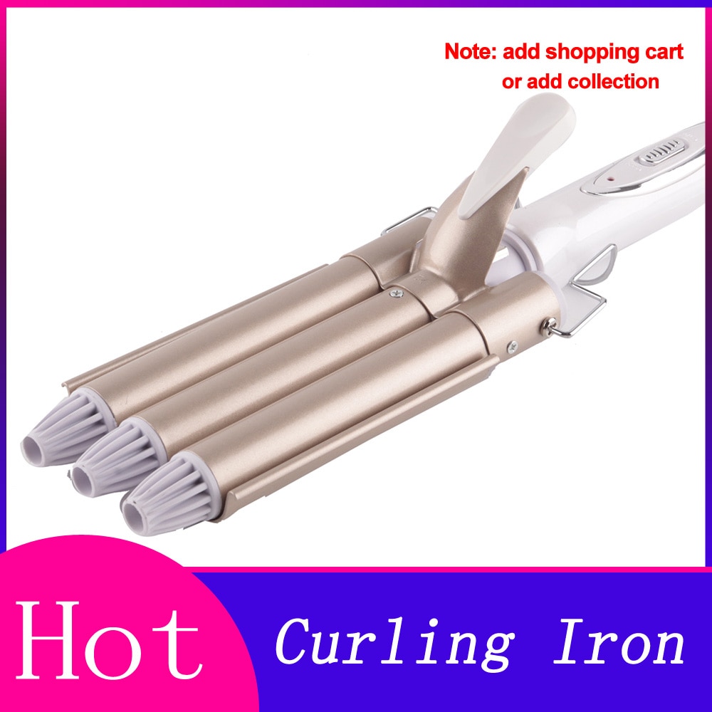 Curling Iron Ceramic Triple Barrel Hair Styler Hair Waver Styling Tools 110-220V Hair Curler Electric Curling style
