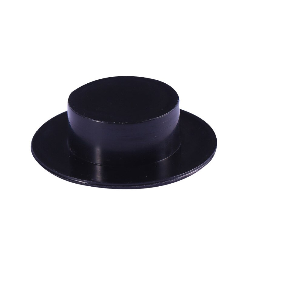 100 pièces Artisanat Mini Chapeau de Clown Décoration De Noël Mignon Bouchon Décoratif En Plastique Chapeau Haut-de-Forme Bricolage MATÉRIEL Taille S (noir): Black 1