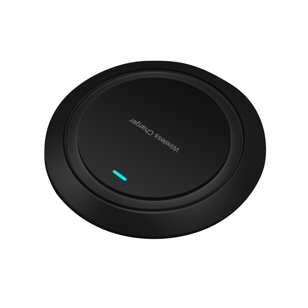 Qi Drahtlose Ladegerät Neue Fliegende Untertasse Schreibtisch Schnelle Drahtlose Telefon Ladung Absender für iphone/Samsung зарядное устройство: Schwarz