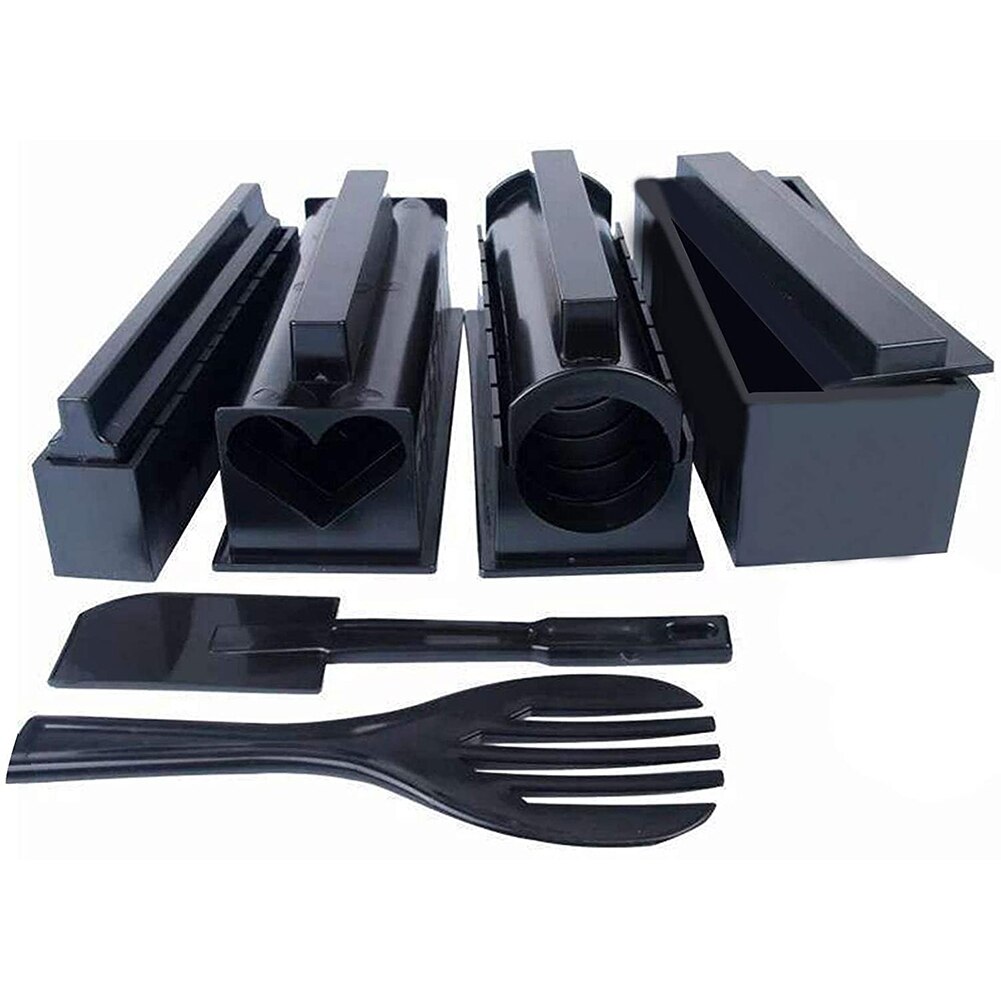 Sushi Maken Kit, 10 Pack Sushi Maker Tool Met Rice Roll Mold Vork Spatel