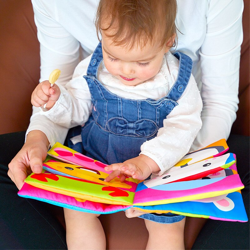 Cartoon Dier Gezicht Bijpassende Doek Boek Gescheurd Baby Stereo Doek Boek Montessori Early Onderwijs Peuter Boeken