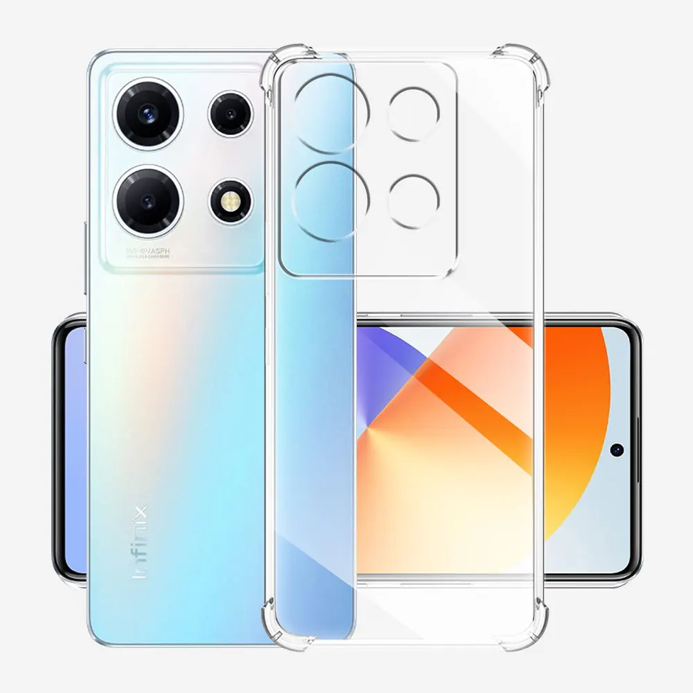 Funda de teléfono a prueba de golpes para Infinix Note 30 VIP, suave funda de silicona transparente o Infinix Note 30 Pro Coque