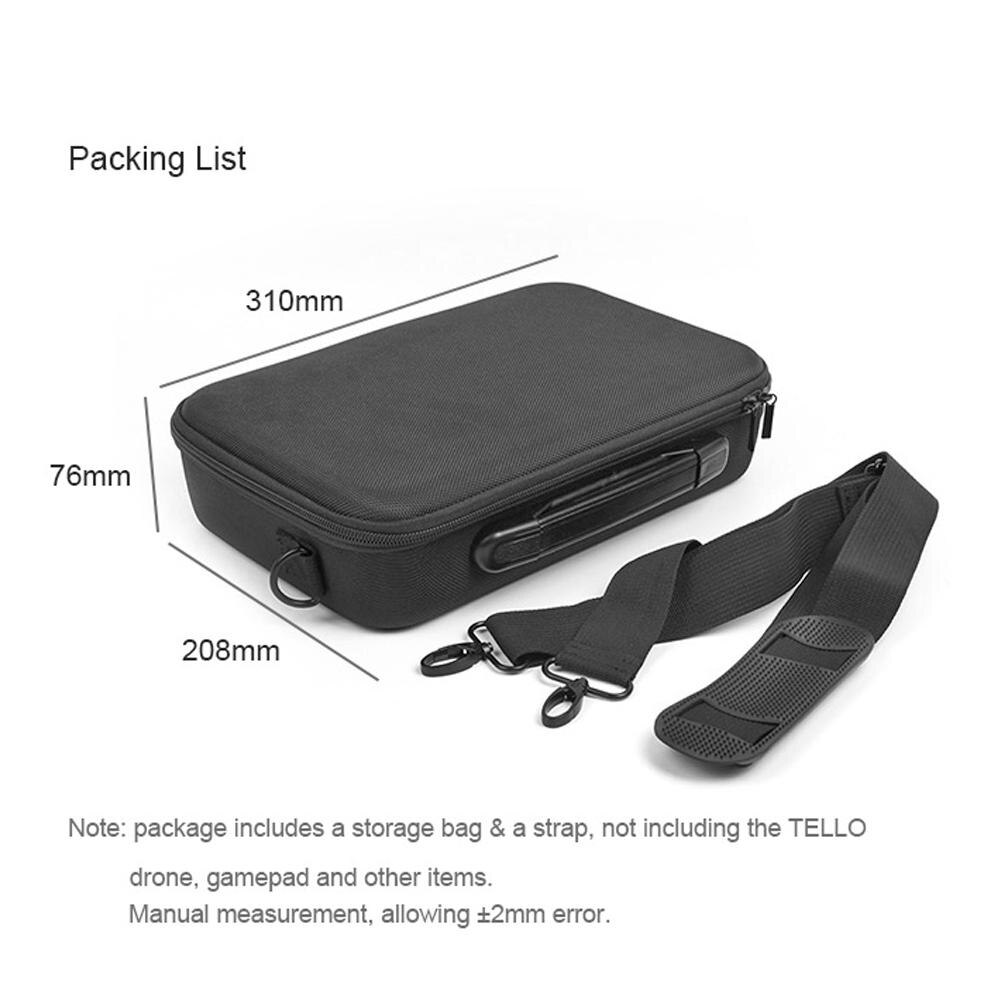 Storage Bag Portable Carrying Case for DJI Tello Gamesir T1d Remote Controller Compact and Portable Carry Convenient