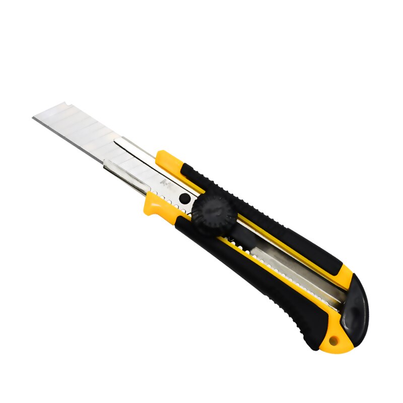 Utility knife box cutter 18mm retractable and automatic charging-perfect for daily use, ABS body ultra-sharp blades