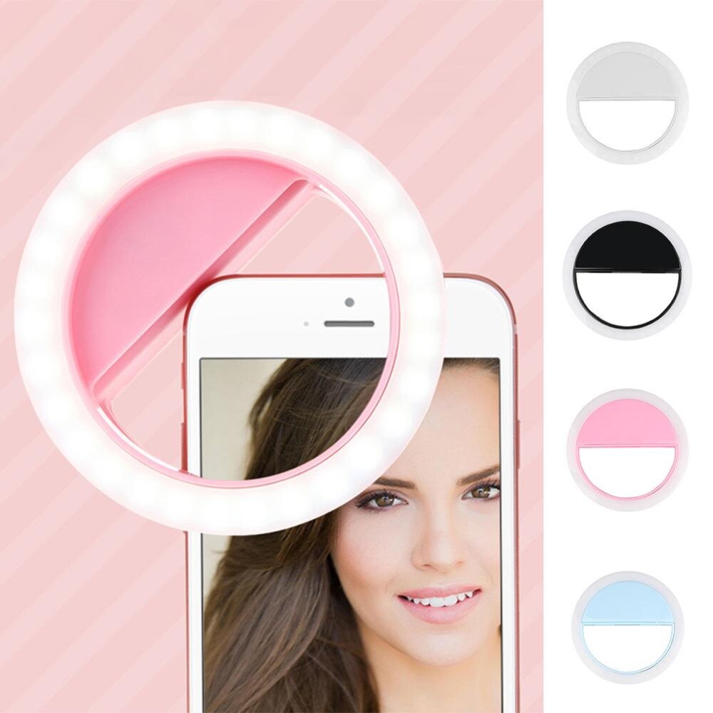 Anillo de Selfie ajustado sin escalonamiento 36 Led, luz de Flash para cámara, mejora de fotografía, lámpara luminosa para iPhone7 6 Samsung S5 S4, producto en oferta