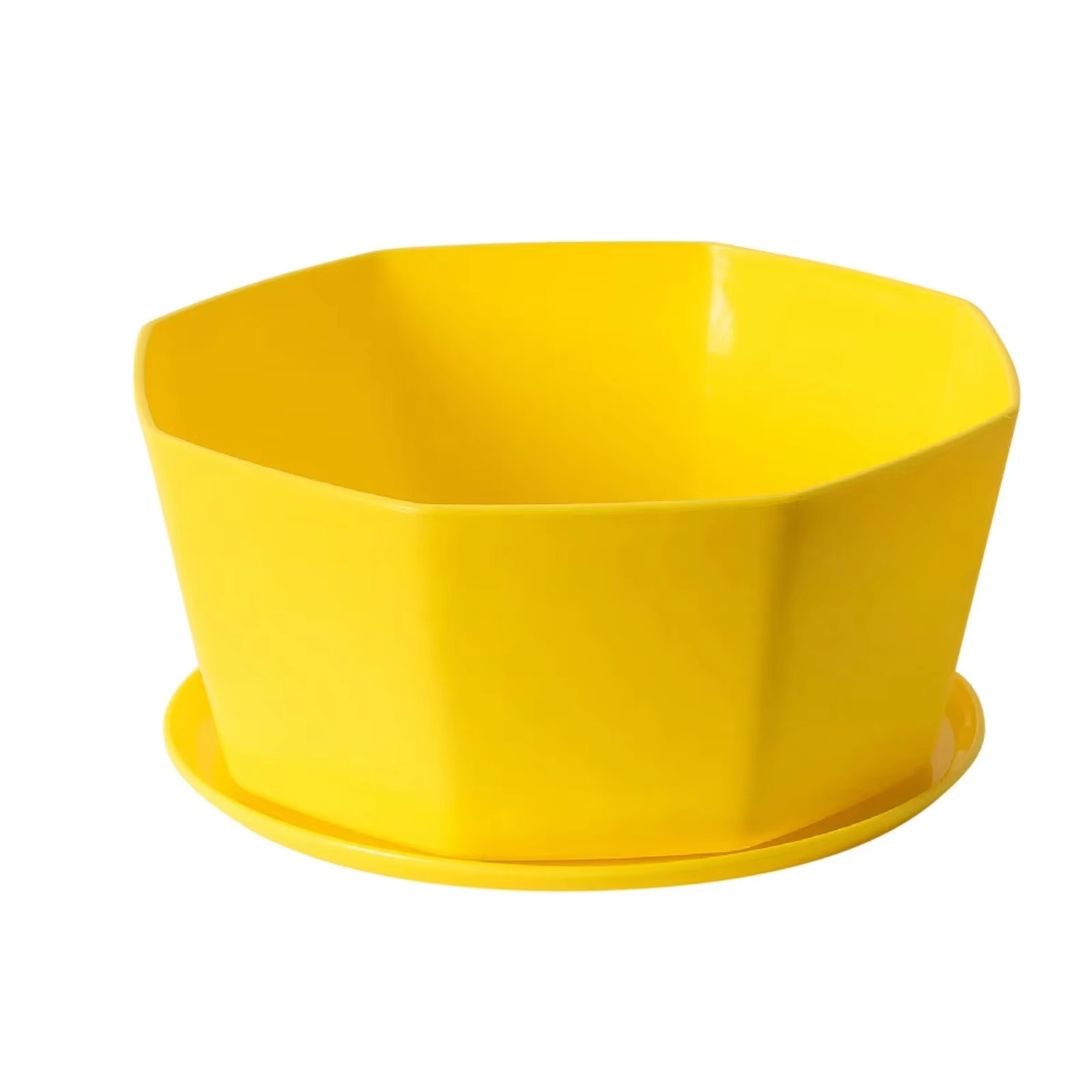 1PC succulent plant flowerpot large caliber flowerpot: Yellow