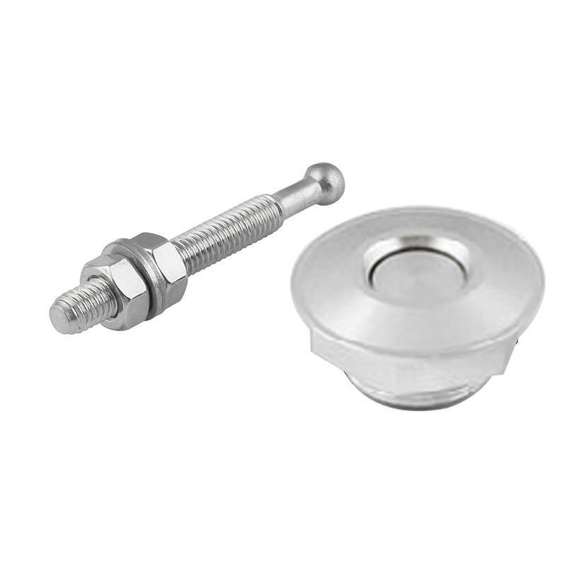 2pcs Universal Push Button Quick Release Hood Pins Bonnet Lock Clip Latch Bumper