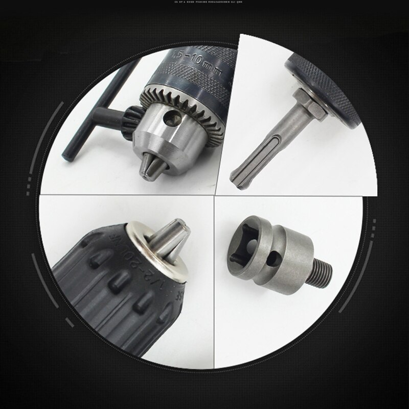 1PCS 6.5mm-16mm Manual Or Automatic Lock Drill Chuck Adapter For Impact Driver Electric Tool Accessories Square/Round/Hex Shank