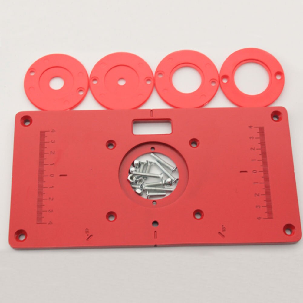 Router Table Plate Aluminum Woodworking Benches With Rings Router Table Plate Tool