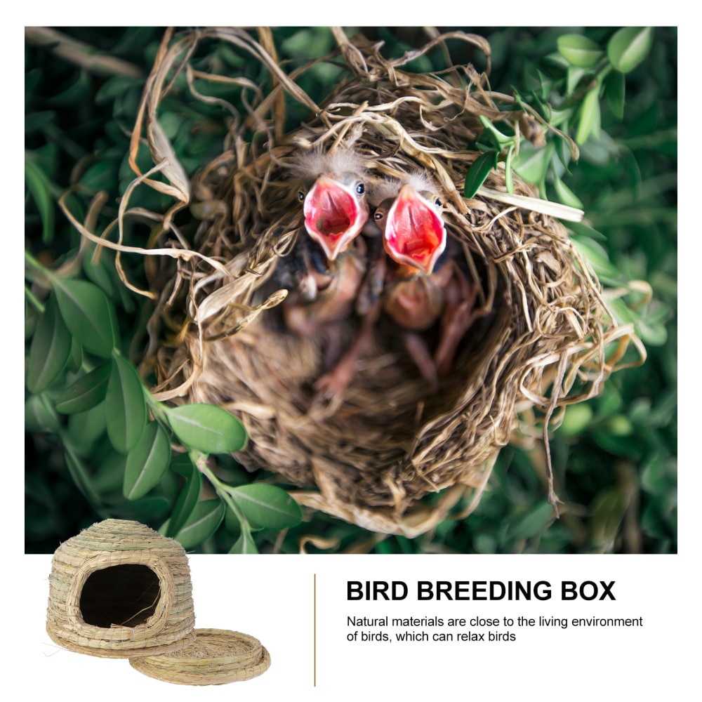 1Pc Bird Breeding Nest Bird Shed Decorative Bird Living House Bird Supplies