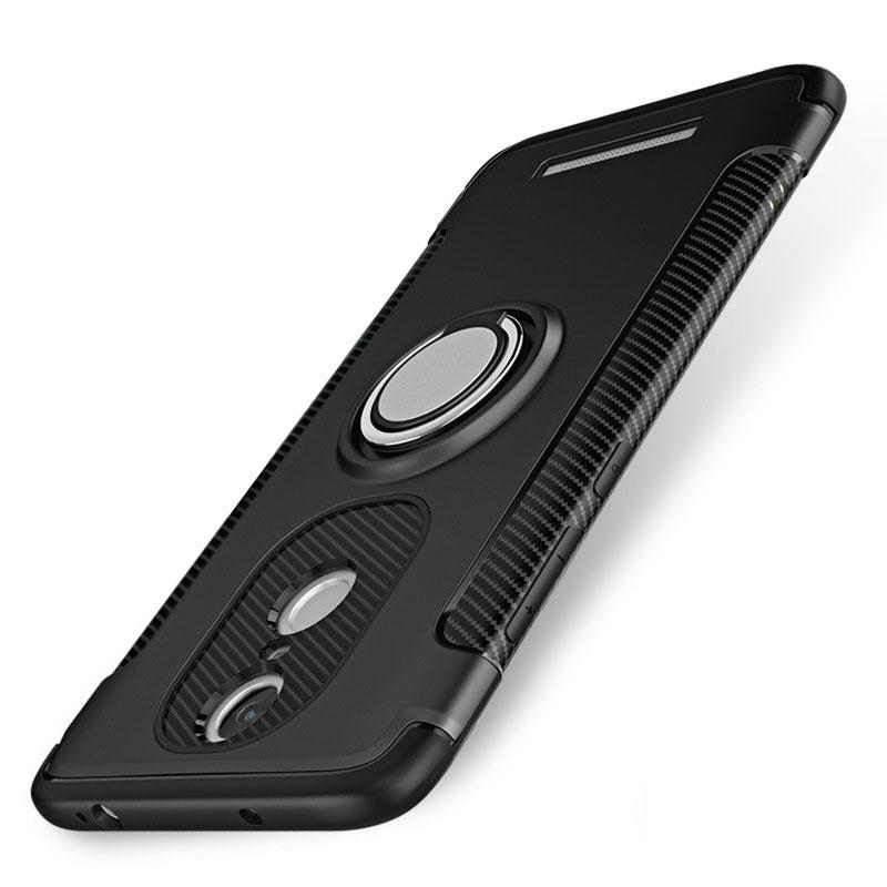 Para Redmi nota 3 Caso armadura híbrido caso de la cubierta protectora para Xiaomi Redmi nota 3 (150mm) magnético coche titular de montaje cubierta Note3: Black