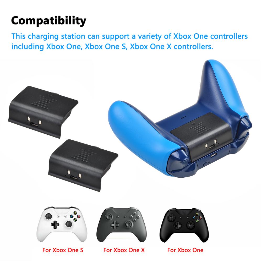 Oplaadbare Batterij Voor Xbox One / Xbox One S/Xbox One X/Xbox One Elite Draadloze Controller + 2-In-1 Usb-oplaadkabel