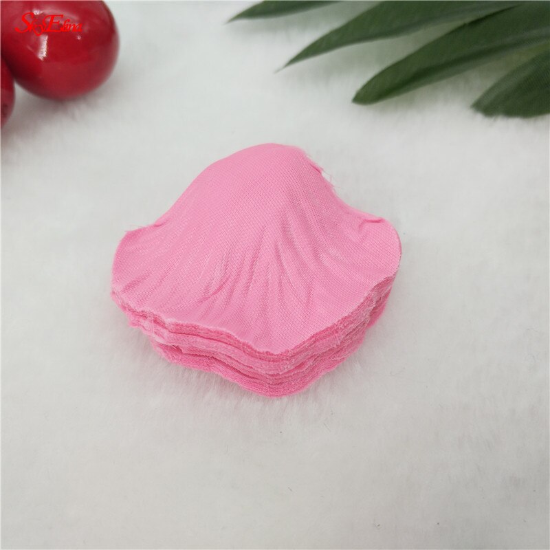 20000pcs / lot 4.5*4.5cm silk rose petals for Wedding Decoration, Romantic Artificial Rose Petals Wedding Flower Rose Flower 7Z: pink