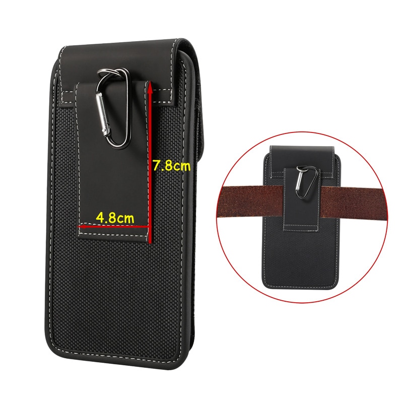 Universal Belt Clip Case 4.7-6.5 inch Waist Bag for iPhone X 7 8 6 plus xr xs max Pouch Holster for Samsung S9 S8 Note 8 9 case