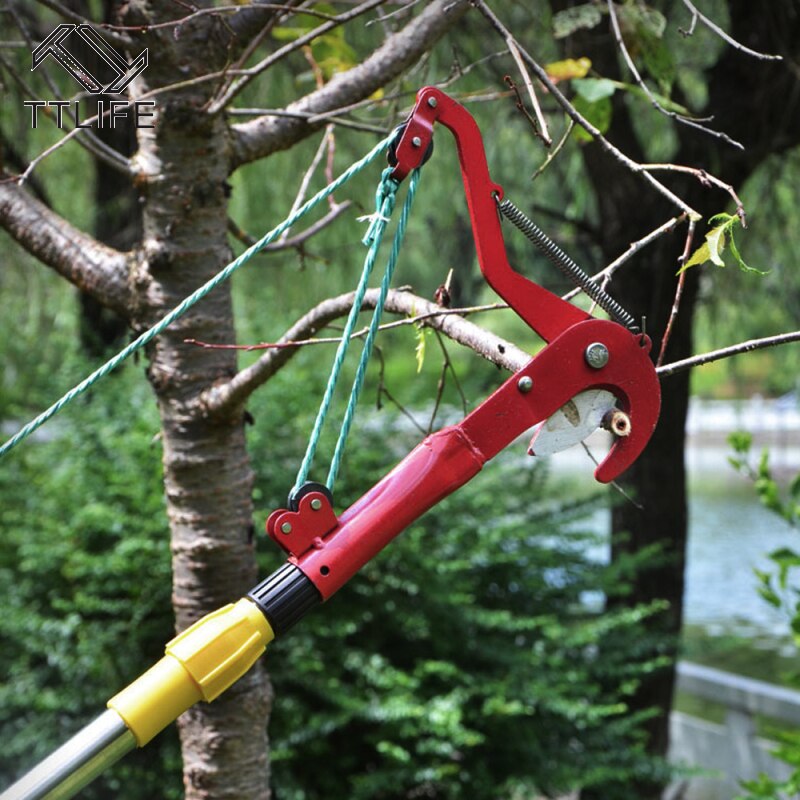 Grote Hoogte Snoeischaar Boom Trimmer Takken Cutter Tuin Snoeien Schaar Pick Fruit Tool Met Touw Nuttig Shear Snoeien