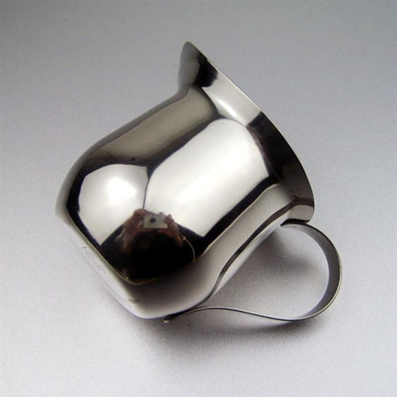 2pcs Stainless Steel Pitcher Milk Jug Coffee Sugar Cup Coffee Milk Jar Making Milk Flower Beak Milkshake Cup Mixing Milk Cup