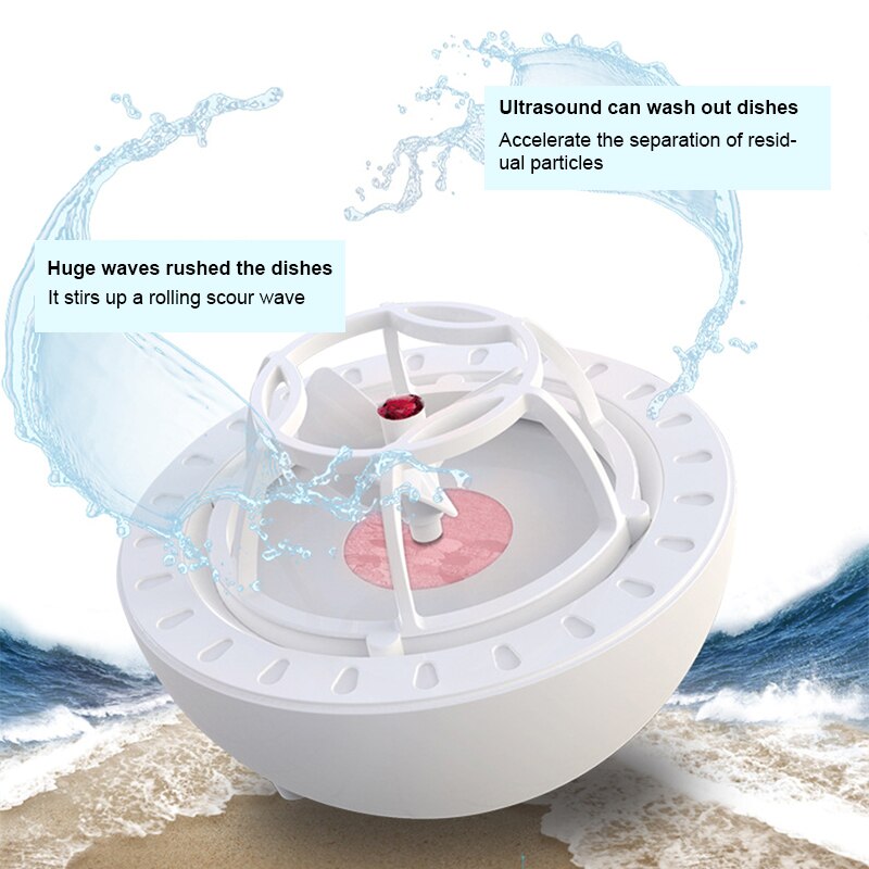 Mini lave-vaisselle à ultrasons, USB, multifonction automatique, lave-vaisselle intelligent pour bol de Fruits