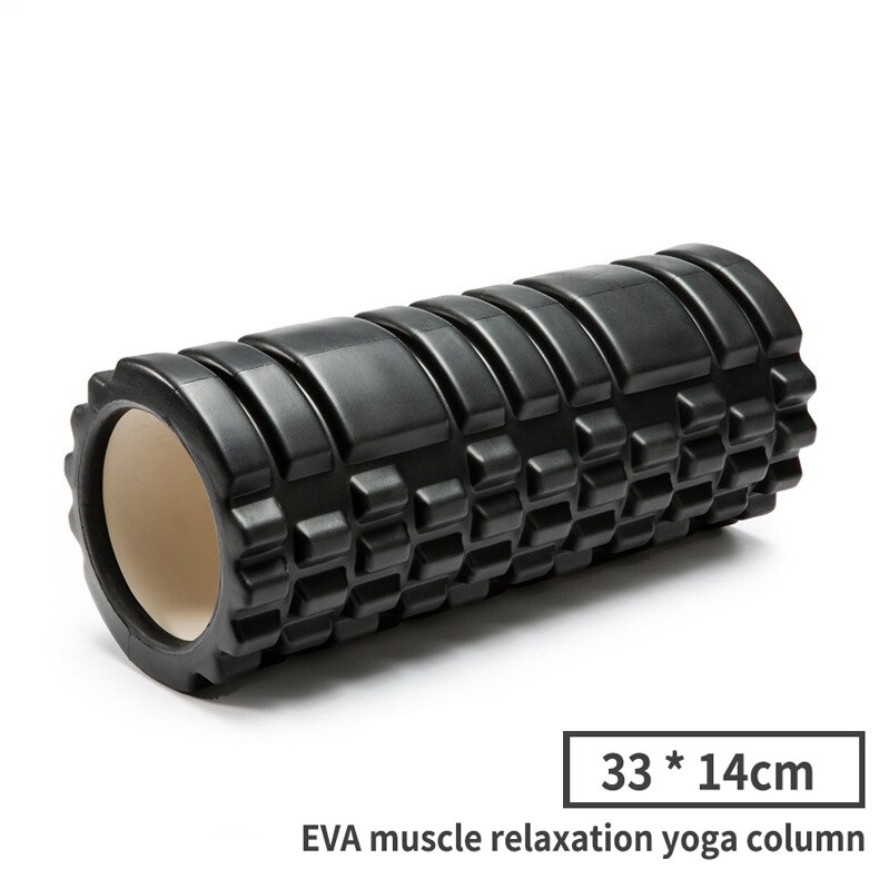 Yoga Spalte Säule Keule Stöcke Schaum Wellen Halten Massage Stöcke Welle Stöcke Heimat Fitness Sport Faszie Muskeln Zu Entspannen Rollen: Schwarz