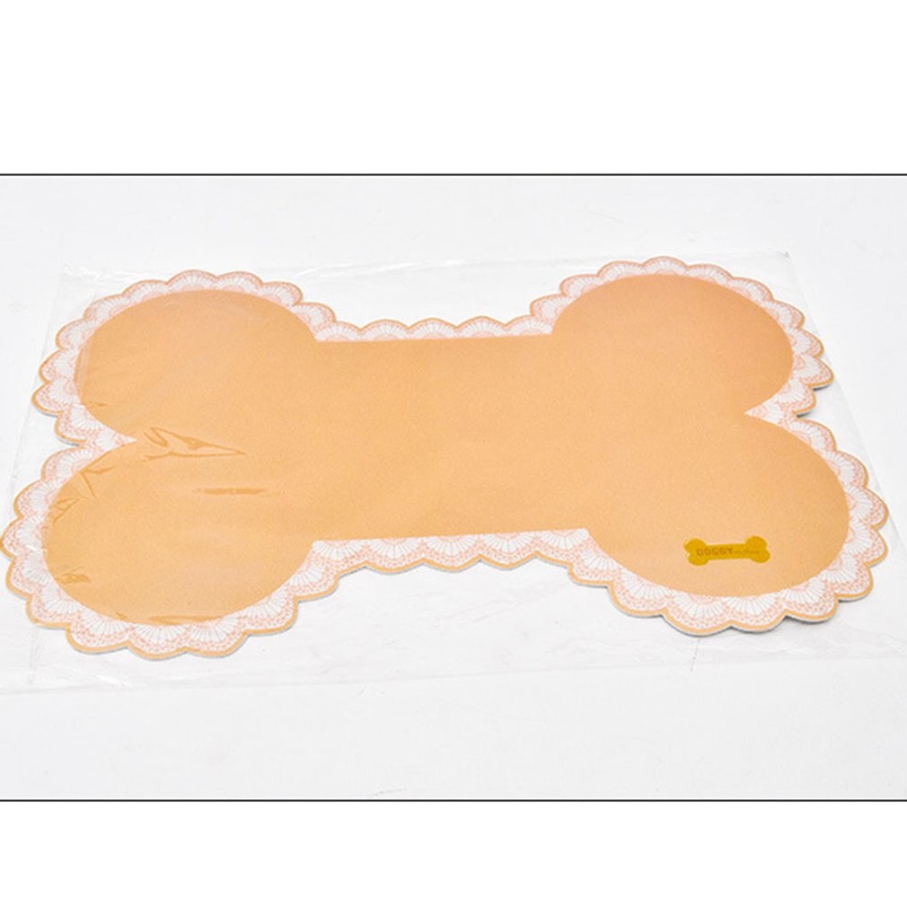 Bone-shaped Pet Feeding Mats Non-slip Pet Dogs Cats Bowl Mat Pad Food Bottle Feeding Placemat Pet Supplies