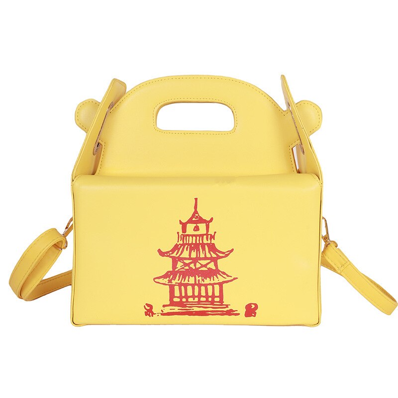 shoulder bag Chinese style printed iron tower pago... Grandado