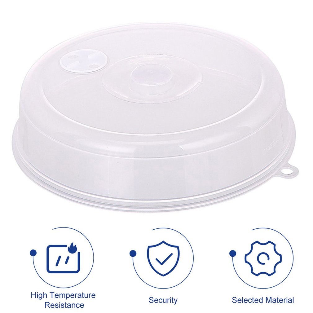 Microwave Plate Cover Lid with Steam Vents Fresh-keeping Bowl Cover Stackable Microwave Splatter Cover Sealing Disk Cover