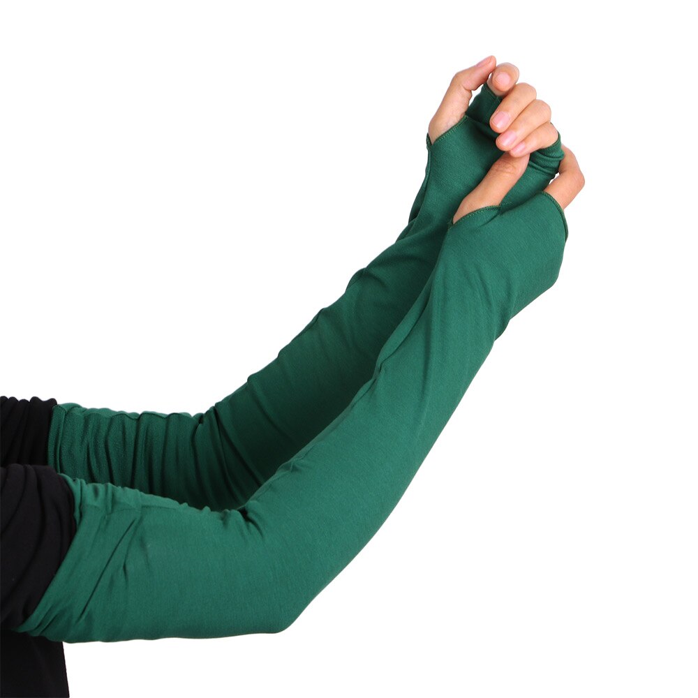 Modal Katoen Arm Warmer Handschoen Vrouwen Lange Vingerloze Handschoenen Elleboog Mode Wanten Kerst Accessoires 20 Kleuren: jasper