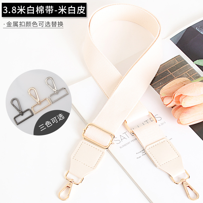 Effen kleur tasriem canvas damestas schouderriem accessoires enkele schouder diagonale overspanning lange schouderriem: 3/8" / Oranje