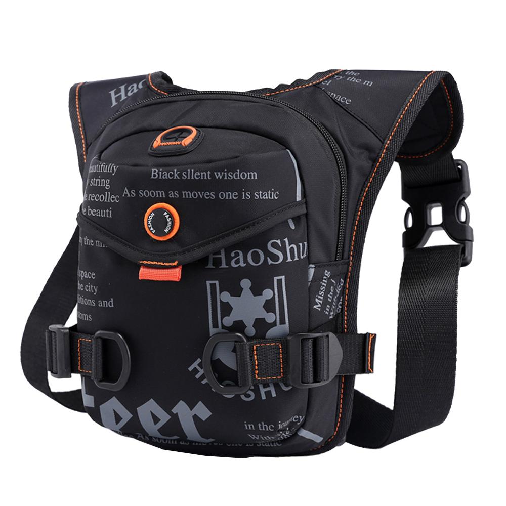 Bolsa cartuchera de nailon para hombre, riñonera cinturón de cadera, bolsos de hombro tipo bandolera para montar en motocicleta