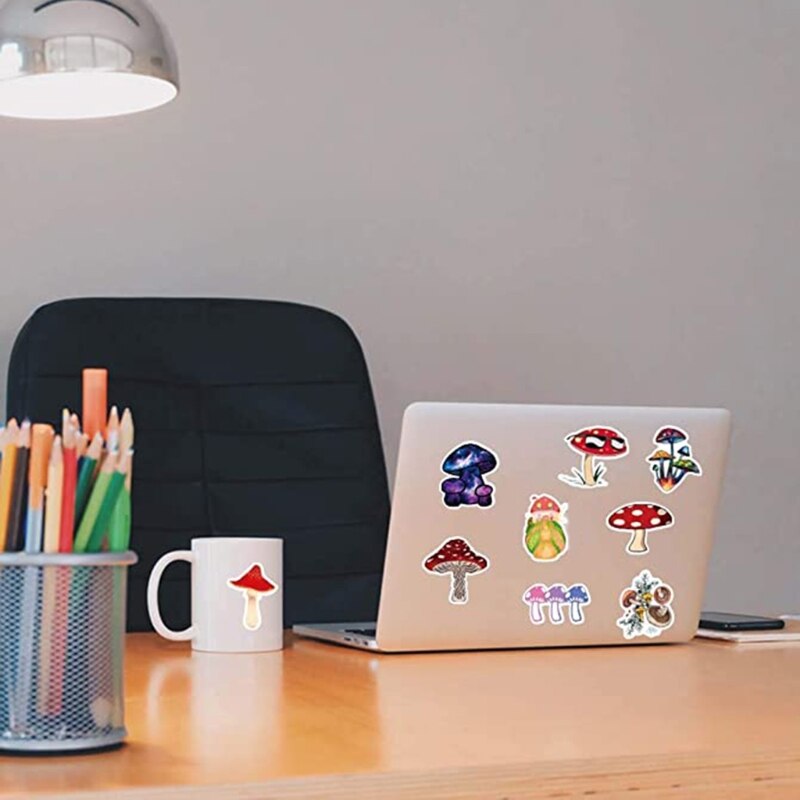 Cute Mushroom Stickers for Water Bottle, Skateboar... – Grandado