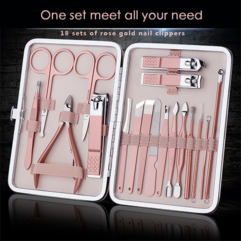 Nail Clipper tool Set Stainless Steel Nail Scissors Clipper Tweezer Tools Family Foot Hand Care Set