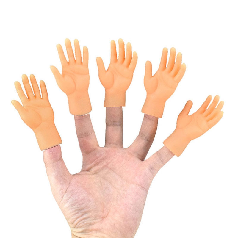Uhyggelig halloween mini finger hænder lille venstre højre hånd til spil fest kostume  b99