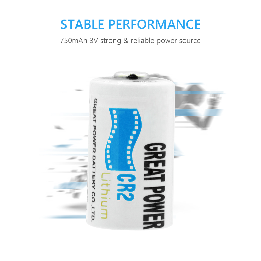 2 kpl 3v litiumioniakku alkuperäinen  cr2 cr15 h 270 el1 kr 2 turvajärjestelmän kameran nimelliskapasiteetti 750 mah