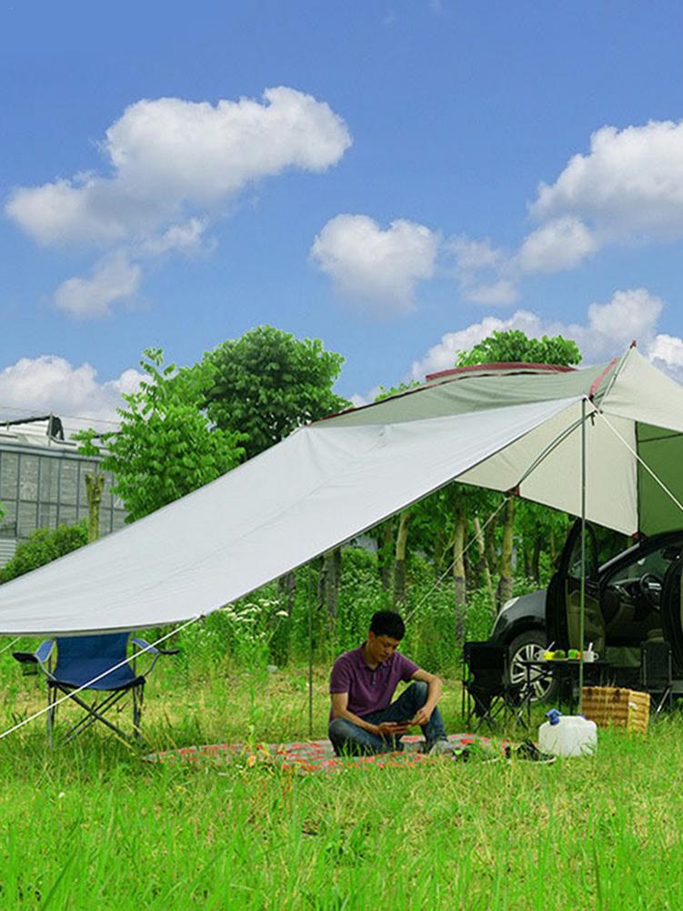 Car Tent Portable Waterproof Camping Shelter Car Rear Canopy For SUV RVing Car Camping Overlanding Light Weight Truck Canopy