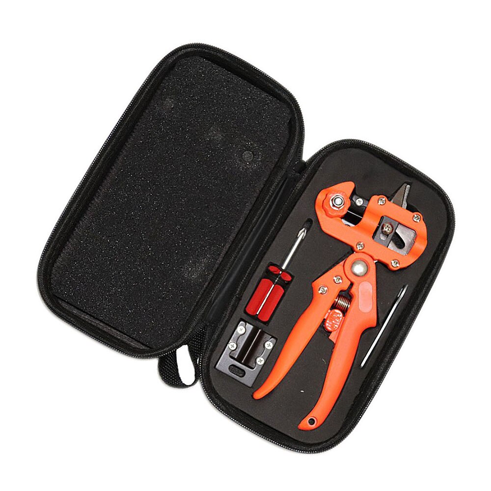 Drtools Pfropfen Pruner Garten Werkzeug Professionelle Zweig Cutter Gartenschere Rebschnitt Anlage Scheren Boxen Obst Baum Pfropfen Schere: Orange mit Tasche
