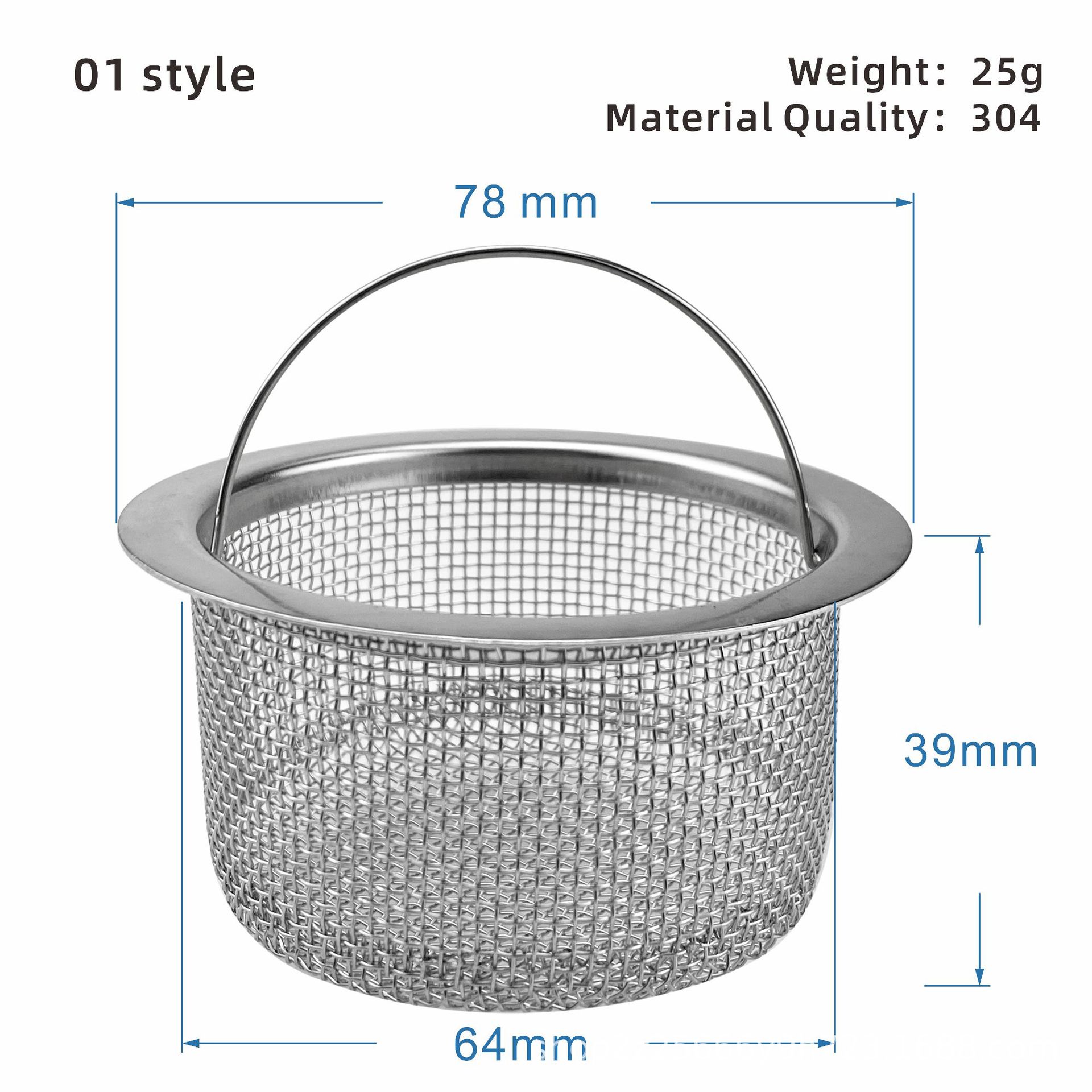 Universele gootsteen rioolzeef wastafel afvoer stop RVS gootsteen afvoer plug filter badkamer vloer afvoer keuken accessoire: plum
