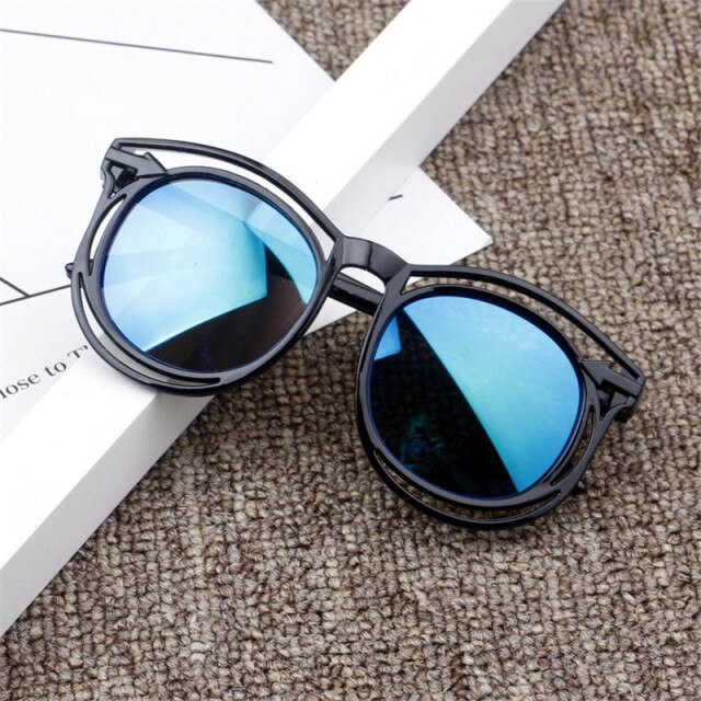 Nueva Color dulce para niños gafas de espejo reflexivas Unisex niños niñas gafas de sol niños gafas bebé protección UV: 7