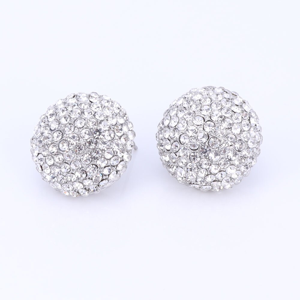 Afrikaanse Zilver Kleur Nigeriaanse Bruiloft Afrikaanse Kralen Sieraden Set Crystal Sieraden Sets Ketting Armband Oorbel Ring