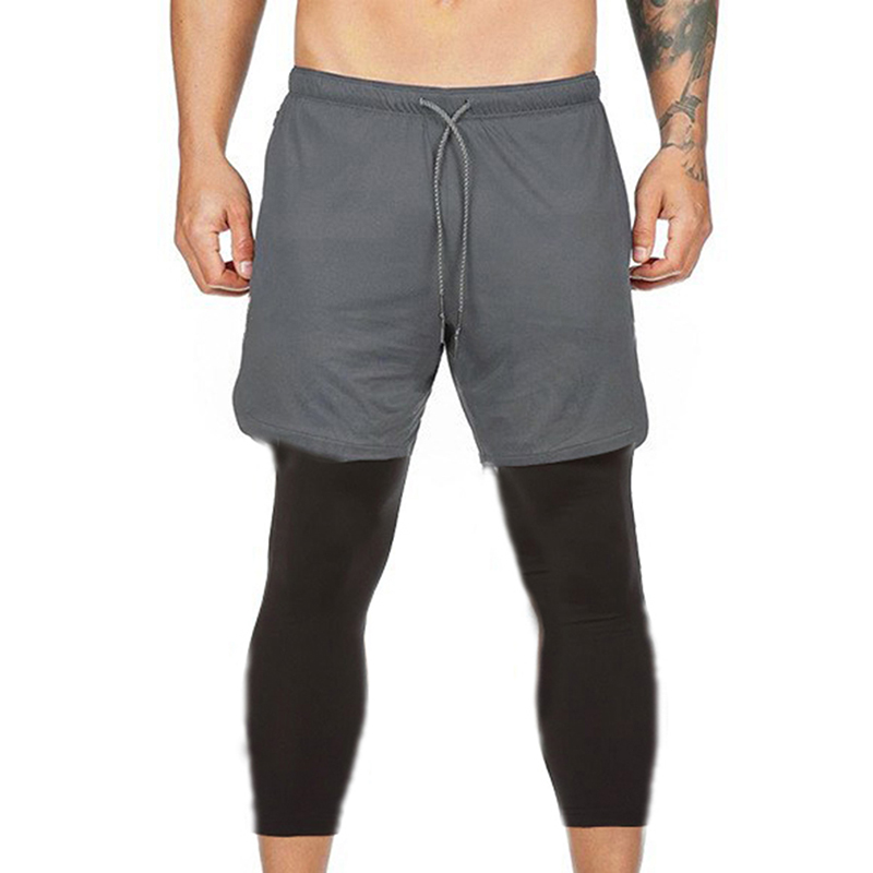 Men's Fitness Training Pants Fitness Sports Athletics Football Basketball Quick Drying men's Sports Pants: L / gray