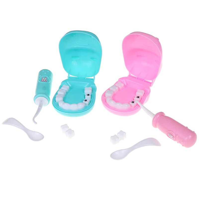 1Set Tandarts Controleren Tanden Model Set Medische Kit Educatief Rollenspel Simulatie Learing Speelgoed Voor Kinderen Kids Pretend Play speelgoed