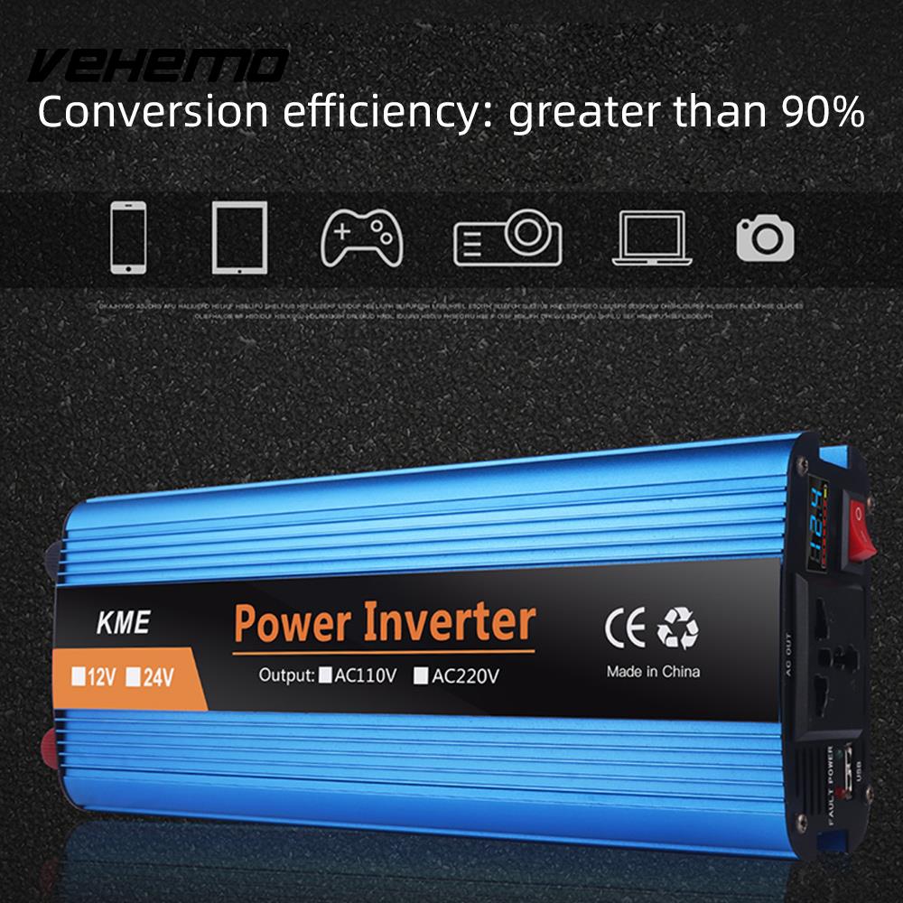 LED Display Power Inverter Modified Wave Inverter Car Transformer Car Inverter for Adapter Anti-Reverse Protection