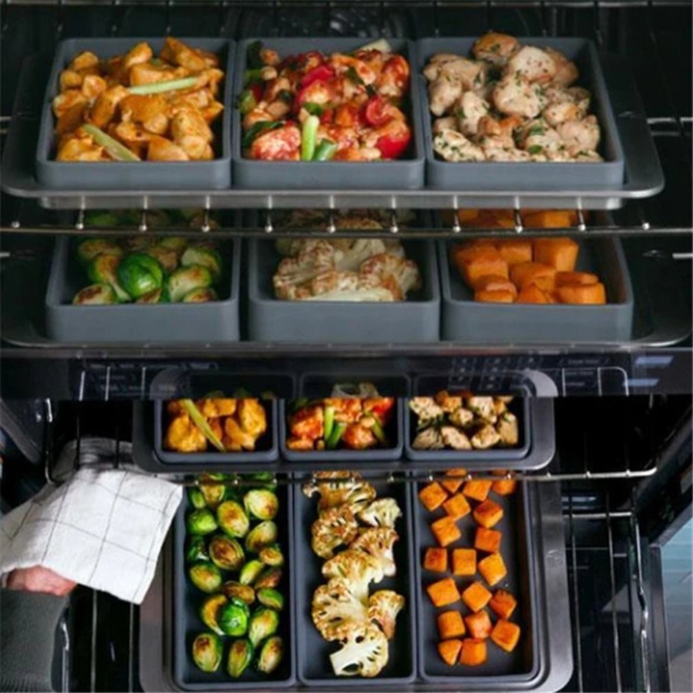 Safe Soft Silicone Baking tray Non Stick Baking tray Home Kitchen Pan Cooking Reimagined BBQ Dining tool