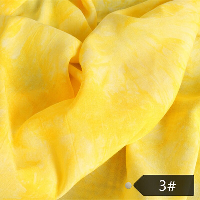 50x140cm cravate-teinture impression glace soie coton tissu Anti-rides tissu respirant couture tissu bricolage à la main Patchwork accessoires: 03