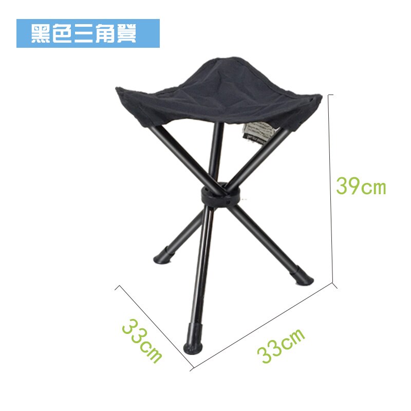 Rooster Wagerfolding Statief Kruk Outdoor Draagbare Camping Seat Lichtgewicht Vissen Stoel Newultralight Mazar Rit Chairlittle: Black